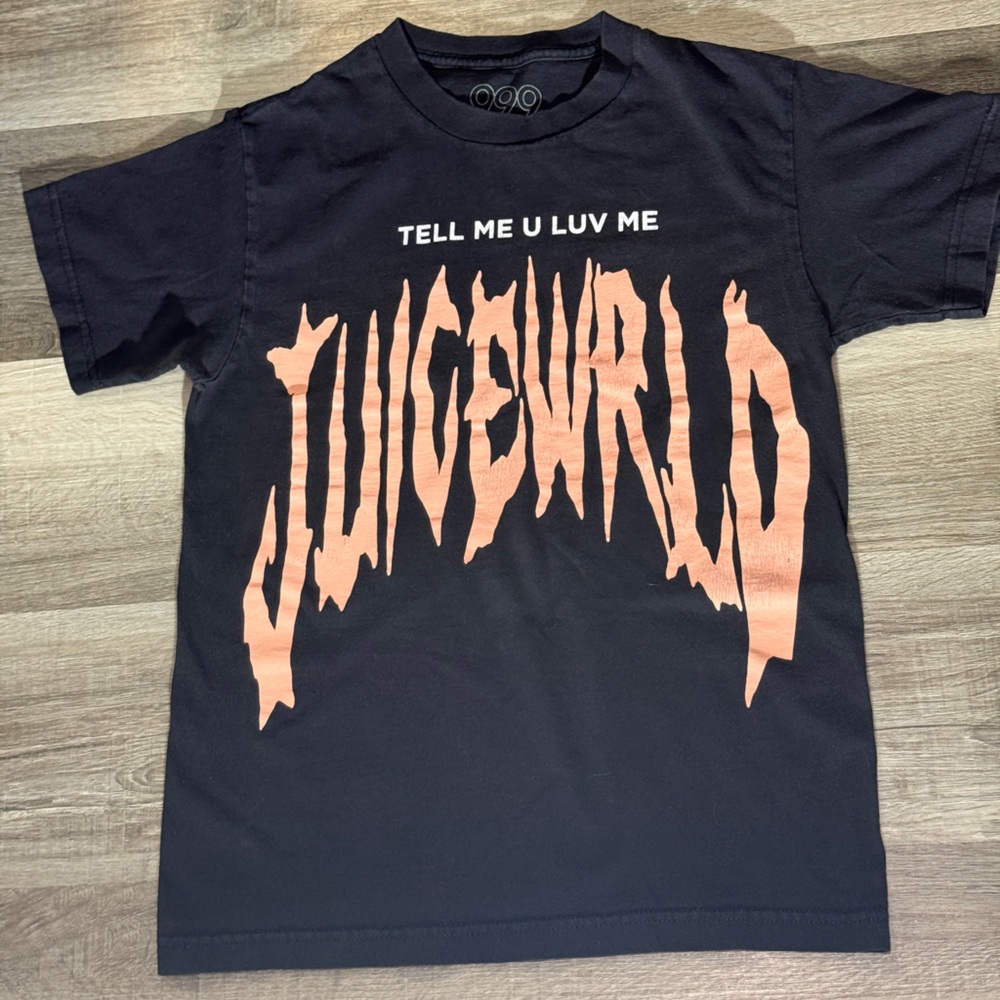Juice WRLD Tell Me U Luv Me 999 Club Small Black Rap Hip Hop T-Shirt women